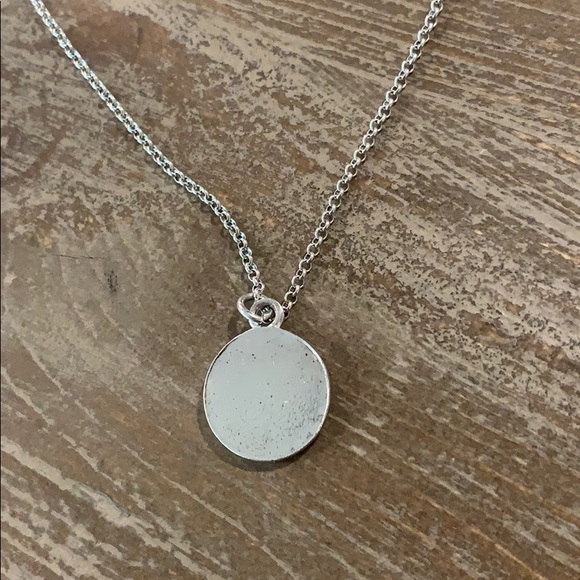 VINTAGE CHANEL Coin Silver Pendant Choker Necklace - Picture 3 of 7